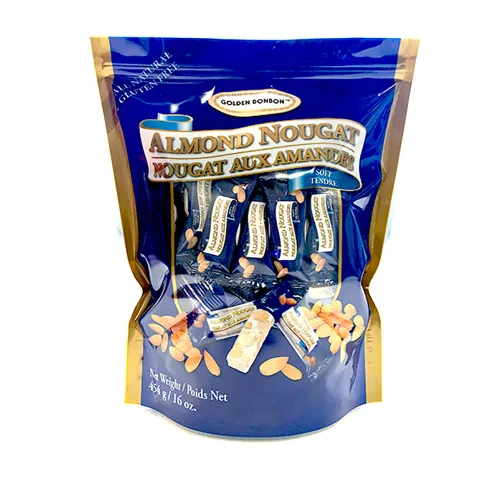 Miniatura 15 de Golden Bonbon Caramelo italiano suave de turrón de almendras, masticables empaquetados individualmente, turrón sin gluten, lleno de almendras