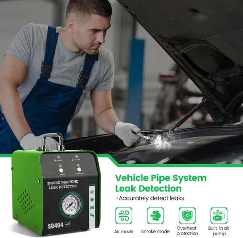 Miniatura 2 de Haoguo Máquina de humo automotriz, probador de fugas de humo EVAP de modo dual para automóvil, bomba de aire integrada y generador de humo