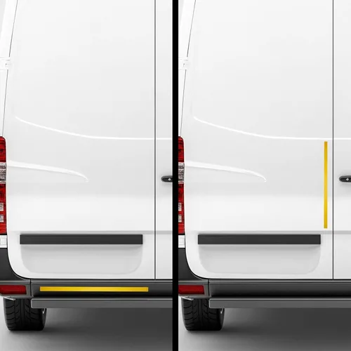 Miniatura 3 de Stockroom Plus Cinta reflectante amarilla, rollo de 2 pulgadas x 30 pies, cinta amarilla para escaleras, remolques y bicicletas, seguridad Amarillo