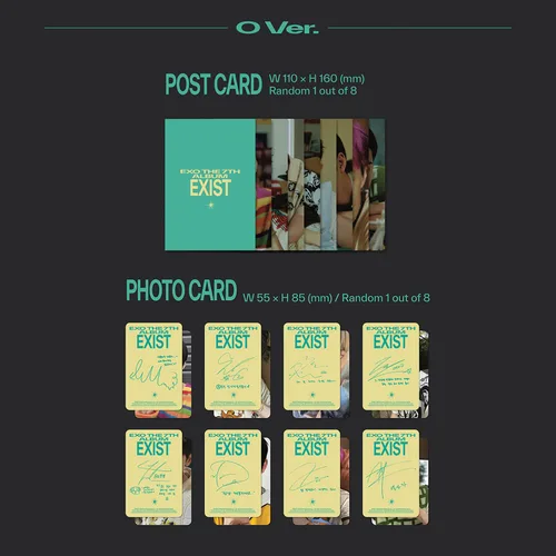 Miniatura 6 de EXO - 7th Album [EXIST] (Photo Book Ver. - O Ver.) Cover + Photo Book + Photomatic + Bookmark + Post Card + CD-R + Photo Card + Poster + 4 Extra
