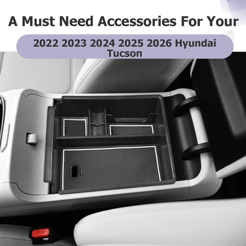Miniatura 9 de 2025 2026 T ucson Accesorios para Hyundai T ucson 2022-2025 2026 2026 Organizador de consola central, caja de almacenamiento, reposabrazos