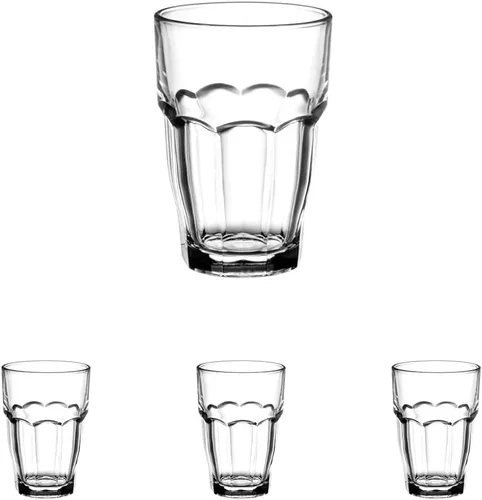 Miniatura 11 de Bormioli Rocco Rock Bar - Vasos enfriadores templados apilables de 16.25 onzas para bebidas frías, agua y cócteles, juego de 6, transparente