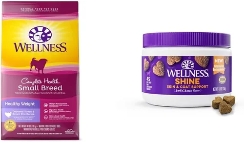 Miniatura 2 de Wellness Complete Health - Paquete de alimentos para cachorros de raza pequeña + suplementos: alimento seco para perros con granos