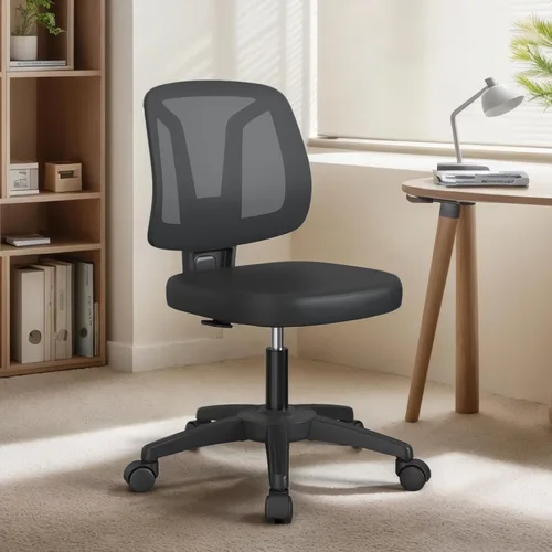 Miniatura 9 de Silla de escritorio ergonómica con brazos abatibles, soporte lumbar para trabajo, estudio, adultos y estudiantes