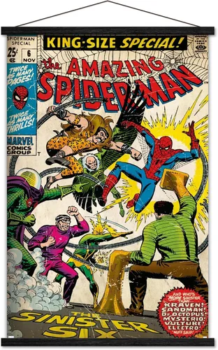 Miniatura 7 de Trends International Marvel Comics - Póster de pared de Spider-Man - Amazing Spider-Man #6, 14.725 x 22.375 pulgadas, versión enmarcada de madera