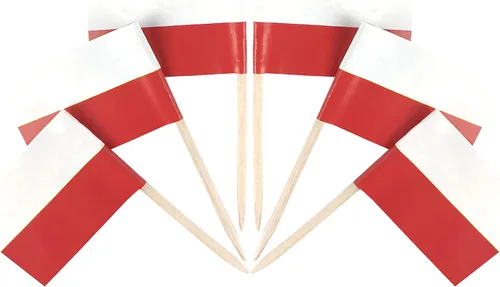 Miniatura 53 de QQSD Bandera de Albania palillo de dientes Albania Pequeña Bandera para cupcakes, 100