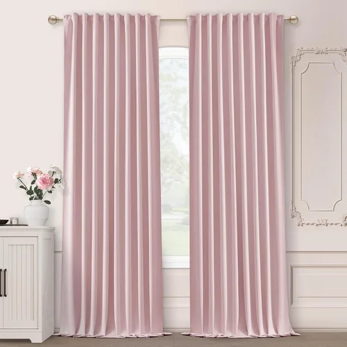 Miniatura 45 de SHINELAND Cortinas opacas cortas para ventanas de dormitorio, cortinas de baño, 45 pulgadas de largo