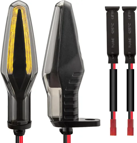 Miniatura 10 de Señales de giro LED para motocicleta KICRY, intermitentes frontales compatibles con BMW F650GS F700GS F800G F800R F800ST HP2 Sport K1200R K1300R