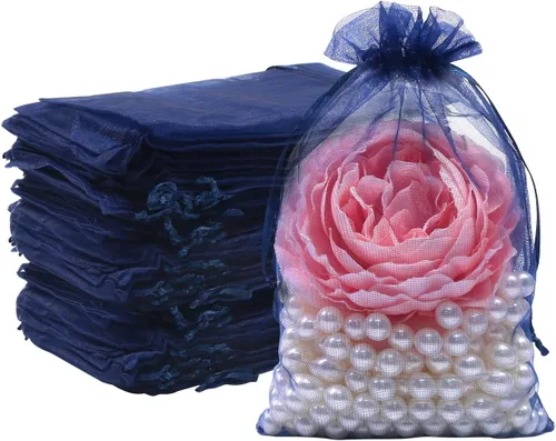 Miniatura 9 de 100 unidades 4 x 6 pulgadas sheer cordón organza bolsas Sumdirect joyería, bodas y fiestas de navidad favor bolsas de regalo, Hot Pink, 4 x 6 Rosa