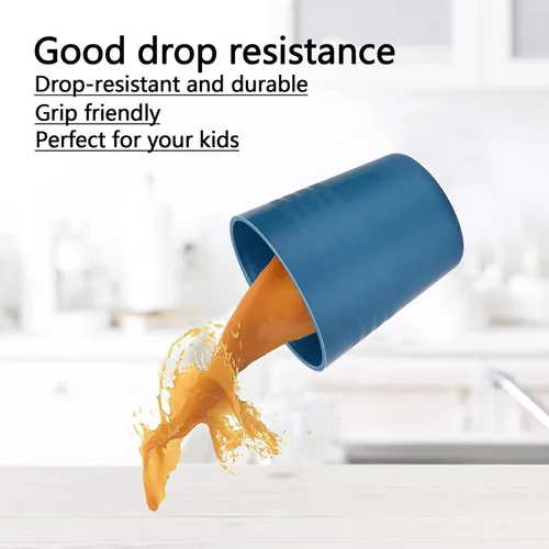 Miniatura 7 de Homestockplus Tazas de 8 onzas, vasos pequeños irrompibles aptos para microondas y lavaplatos, tazas pequeñas reutilizables sin BPA para agua
