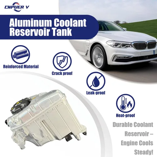 Miniatura 3 de Depósito de expansión de refrigerante de aluminio compatible con BMW G12 G14 G15 G16 G30 G32 530e 530i 540i 740i 740e 745e 840i xDrive de 2016-2020