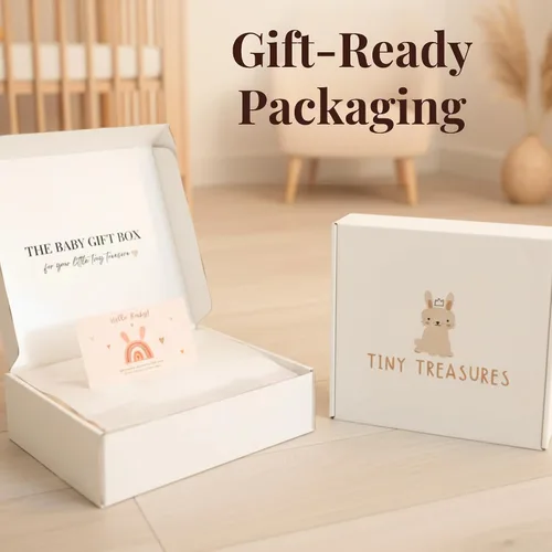 Miniatura 7 de Juego de cestas de regalo para bebé con adorables artículos esenciales para recién nacidos para bebé niña y niño, cestas de regalo de calidad