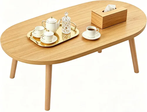 Miniatura 26 de Mesa de Centro, Mesas de Centro Pequeñas de 23.6", Mesas de Centro Redondas Negras para Sala de Estar, Mesa de Piso para Sentarse en el Suelo, Mesa