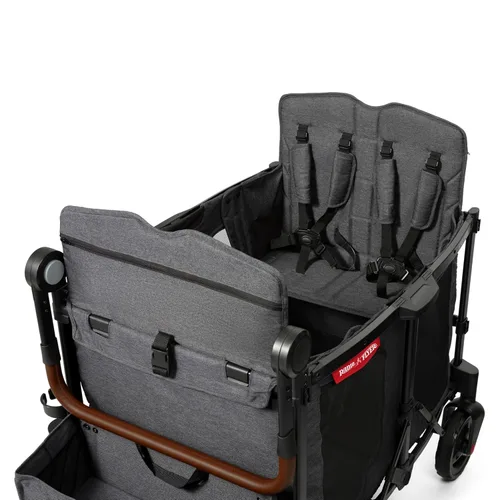 Miniatura 26 de Radio Flyer Voya XT Cochecito Vagón para Bebé – Carrito Rodante de Juego al Aire Libre y Carrito de Playa con Ruedas, Vagón Cochecito Cuádruple