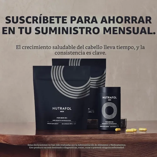 Miniatura 7 de Nutrafol Suplementos para el crecimiento del cabello para hombres de más de 50 años, clínicamente probados para una cobertura visiblemente más