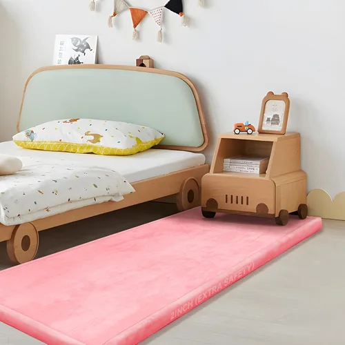 Miniatura 67 de Huloo Sleep Alfombra de juego para bebé para piso, 47 x 47 pulgadas (beige)