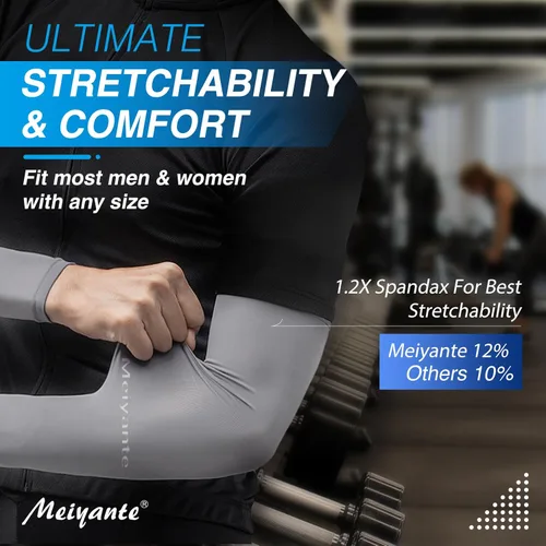 Miniatura 3 de Arm Sleeves for Men Women, 1 Pair UPF 50+ UV Sun Protection Cooling Sleeves, Tattoo Cover for Driving Work Sports