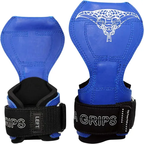 Miniatura 10 de Cobra Grips Weight Lifting Gloves with Adjustable Neoprene Padded Wrist Wraps - Heavy Duty Alternative to Power Lifting Hooks for Deadlifts