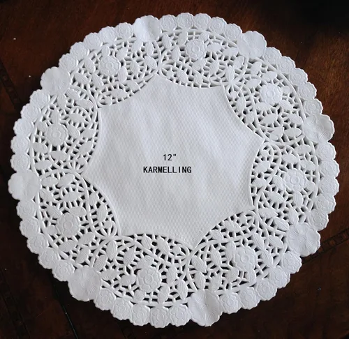 Miniatura 7 de 50 piezas de papel redondo blanco Lancaster Almohadillas de embalaje de tartas para decoración de vajilla de boda (10 pulgadas)