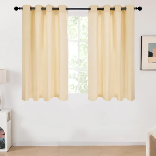 Miniatura 32 de Deconovo - Cortinas opacas para dormitorio con ojales, cortinas sólidas con aislamiento térmico, bloquean el calor, oscurecen la habitación, ahorran