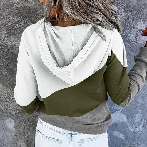 Miniatura 3 de BEUU - Sudadera con capucha con estampado de letras de mamá para mujer, casual, manga larga, con cordón, suéter con botones, 20210926-1-1, M