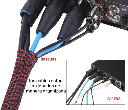 Miniatura 5 de Alex Tech 10 pies - Protector de cables de tubo de telar de alambre de 1/2 pulgada, manga de cable con manga dividida para cable de alimentación