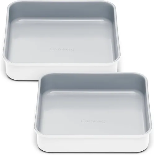 Miniatura 13 de Caraway Sartén Cuadrada de Cerámica Antiadherente de 9" - Revestimiento de Cerámica Naturalmente Deslizante - No Tóxico, Libre de PTFE y PFOA