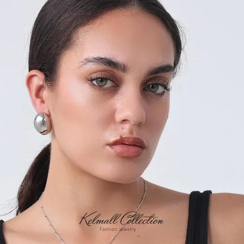 Miniatura 6 de KELMALL Chunky Gold Hoop Statement Earrings for Women, Thick 18K Gold Plated Open Hoop Lightweight 925 Sterling Silver Post