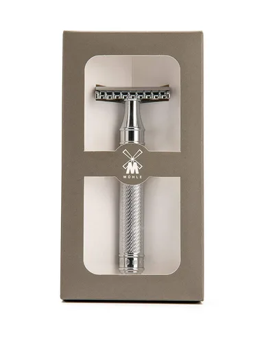Miniatura 5 de MÜHLE TRADICIONAL R41 - Maquinilla de afeitar de seguridad de doble filo (peine abierto) para hombres, perfecta para uso diario, calidad