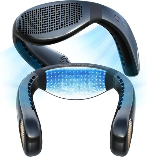 TORRAS COOLiFY Air2024 - Aire acondicionado de cuello actualizado, ventilador de cuello portátil ultraligero recargable, dispositivo de enfriamiento