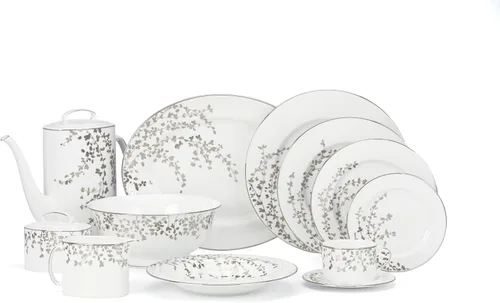 Miniatura 5 de Kate Spade New York Gardner Street Platinum - Juego de 5 piezas, 4.25 libras, color blanco