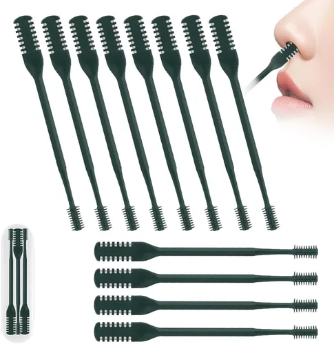 Miniatura 15 de Cortador de vello nasal 2 en 1, herramienta de eliminación de vello nasal mejorada con rotación de 360°, cuchilla de vello de nariz de doble cara