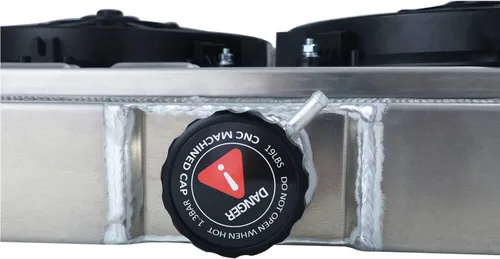 Miniatura 7 de ALLOYWORKS Radiador de aluminio de 4 hileras+ventilador de cubierta+termostato para Chevy Bel Air 1963-1968/Impala/Biscayne/El Camino/Caprice AT/MT