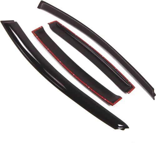 Miniatura 2 de Visor de ventana compatible con Chevrolet Cruze 2011-2016, DGWV2-064, deflector de montaje exterior, protector de lluvia, humo oscuro, juego de 4
