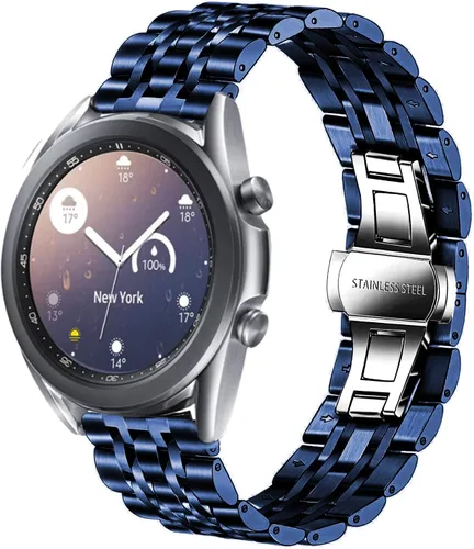 Miniatura 8 de Correa compatible con Samsung Galaxy Watch 6/6 Classic/Galaxy Watch 5/5 Pro / 4/4 Classic / 3 1.614 in / Active 2, correa de repuesto de metal