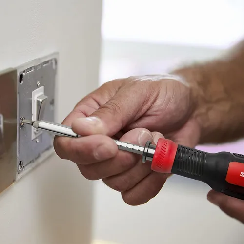 Miniatura 6 de SHARDEN Destornillador Múltiple 13 en 1 Juego de Destornilladores Ajustables Multiherramienta Todo en Uno con Torx de Seguridad, Cabeza Plana, Rojo