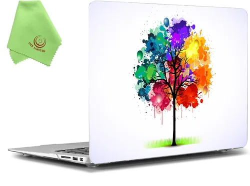 Miniatura 45 de Carcasa para MacBook Air de 13 pulgadas, UESWILL, carcasa rígida mate de tacto suave para MacBook Air de 13 pulgadas (Modelo A1466 / A1369) de Negro