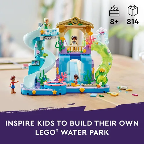 Miniatura 2 de LEGO Friends Parque Acuático de Heartlake City - Juguete de Construcción para Juego Simulado con Figuras y Sets de Juego para Niñas y Niños, Edades