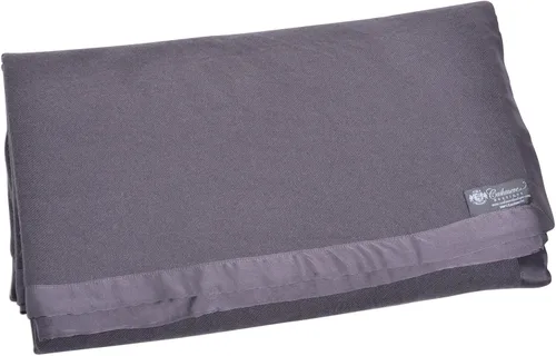 Cashmere Boutique: Manta individual de cachemira 100% pura en 4 capas (color: gris medio, tamaño: 60 "x 90") - Tamaño individual Pure Cashmere Luxury