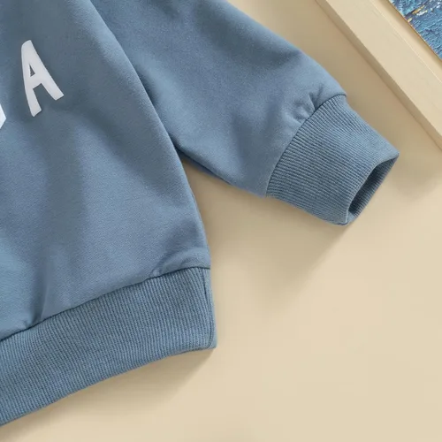 Miniatura 5 de Sprifallbaby Conjunto de ropa para bebé recién nacido, sudadera de manga larga y pantalones para niños pequeños, para otoño e invierno, 2 piezas