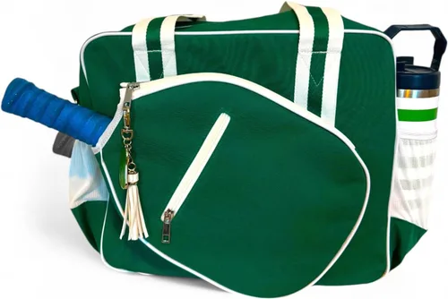 Miniatura 10 de Lola Bolsa Tote de Pickleball para Mujeres - Bolsa de Pickleball de Diseñador con Almacenamiento de Paleta, Bolsillos con Cremallera y Correa
