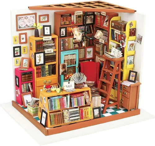 Miniatura 8 de Rolife - Kit de casa de muñecas en miniatura de bricolaje para adultos, fáciles de ensamblar, juegos de construcción de mini invernaderos, casa