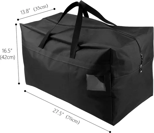 Miniatura 3 de AMJ Bolsa Contenedora de Almacenamiento para Decoraciones de Navidad Contiene Árboles de Navidad, Luces, Bolas etc, Bolsa de Abertura Superior Sin