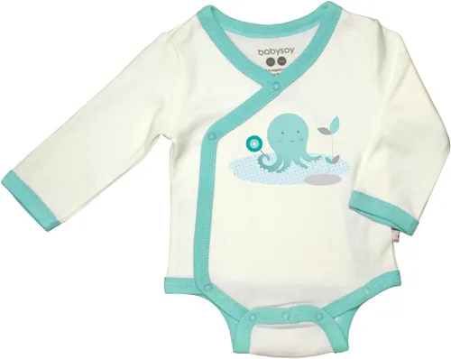 Miniatura 29 de Babysoy Kimono de algodón orgánico de manga larga Onesie Bodysuit