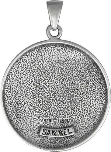 Miniatura 2 de Moonlight Mysteries Colgante Talismán de Sello de Arcángel Samael de Plata de Ley, Plata esterlina