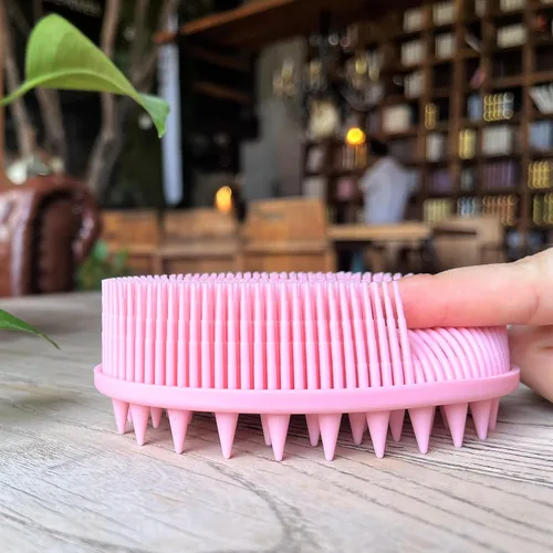 Miniatura 23 de Cepillo sensorial prémium para niños o autismo, limpiador corporal de silicona suave, 2 en 1, cepillos sensoriales para terapia ocupacional, esponja