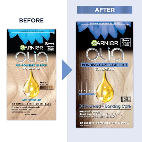 Miniatura 38 de Garnier Color de Cabello Olia Tinte Permanente Sin Amoníaco Color Brillante Rico en Aceite, 7.0 Rubio Oscuro, 2 Unidades (El Empaque Puede Variar)