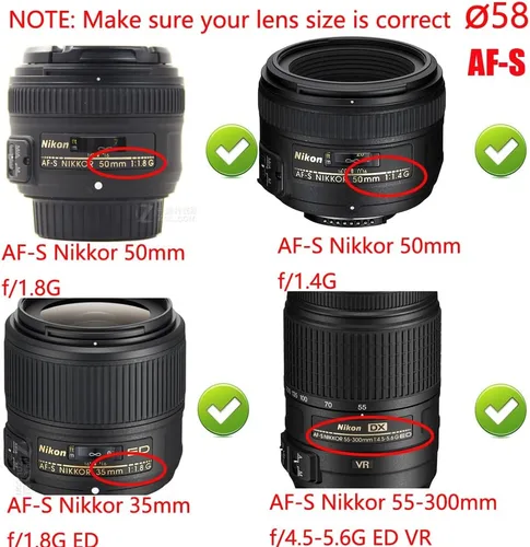 Miniatura 6 de Tapa de lente T7 [2.283 in] para Canon Rebel T8i T7 4000D con lente EF-S de 0.709-2.165 in, compatible con Fujifilm X-S10 con lente XF18-2.165 in