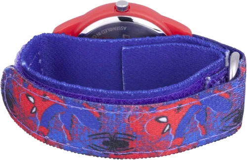 Miniatura 2 de Marvel Spider-Man - Reloj analógico de cuarzo con correa de nailon para niños Rojo Reloj analógico Spider-Man