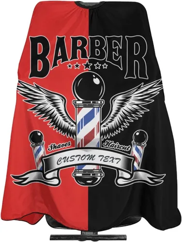 Miniatura 22 de Capa de barbero impermeable personalizada, Capa de peluquero personalizada, Añade tu texto, Capa de salón personalizada para hombres, Capa de corte